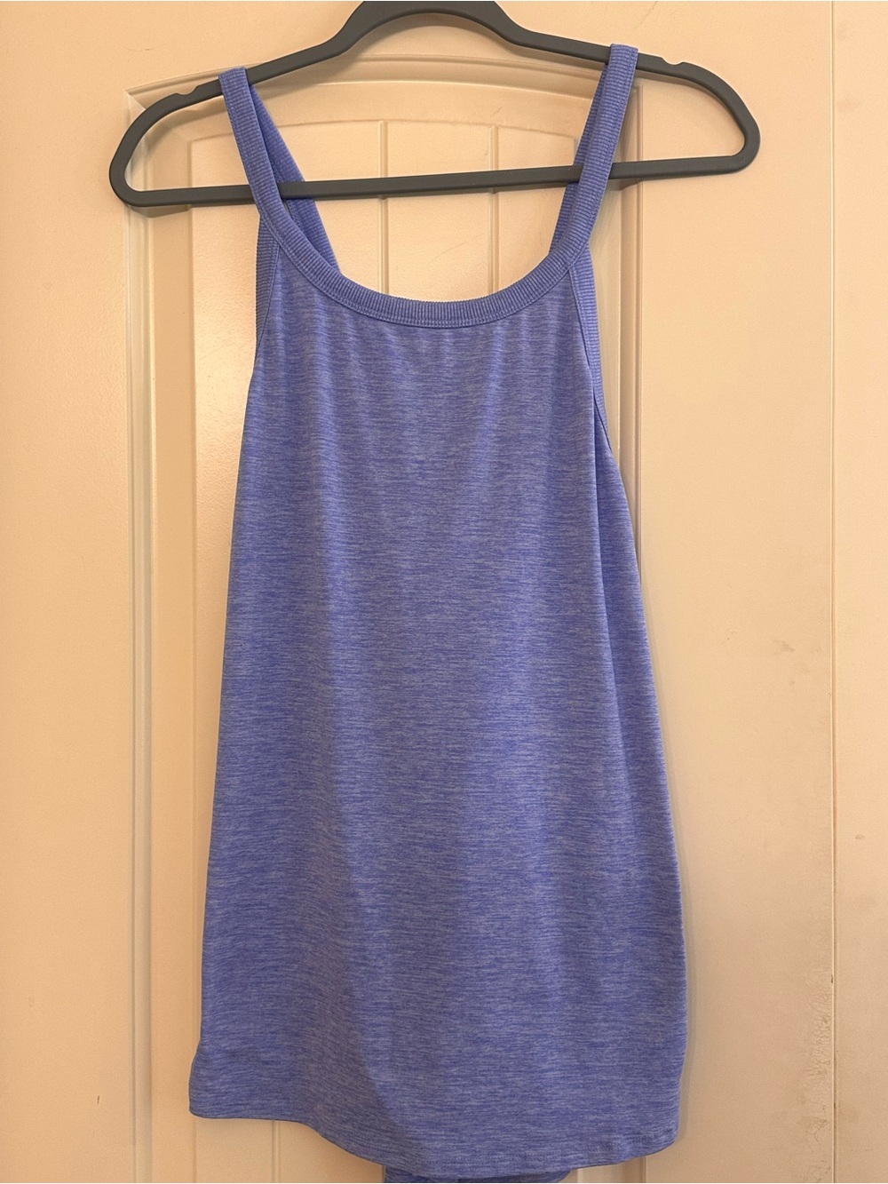 GAP Heathered Periwinkle Scoop Neck Tank Top